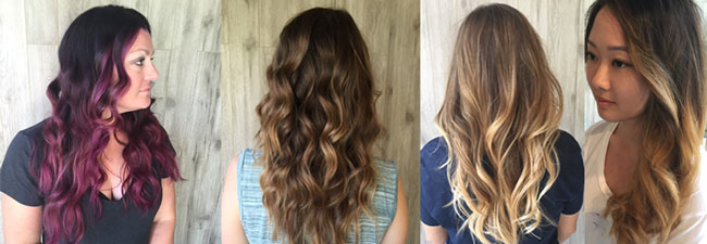 Balayage, color melt, hand painting hair colors