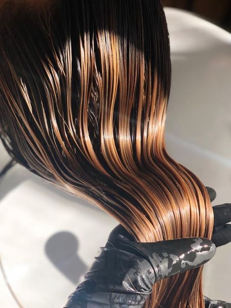 Hair being washed as part of a hair loss consultation after seeing a dermatologist