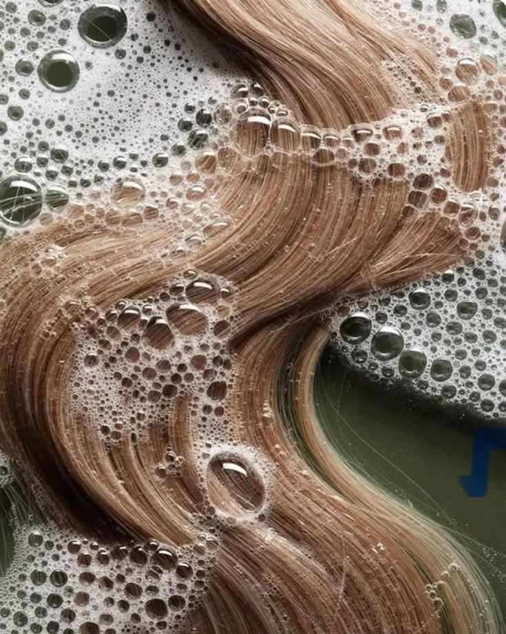 soft hair being treated with a masque for cold weather hair care