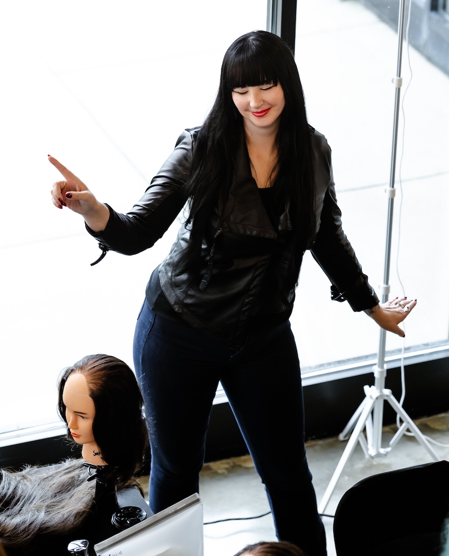 Sativa, Garnish Collective's new talent, dances during a class